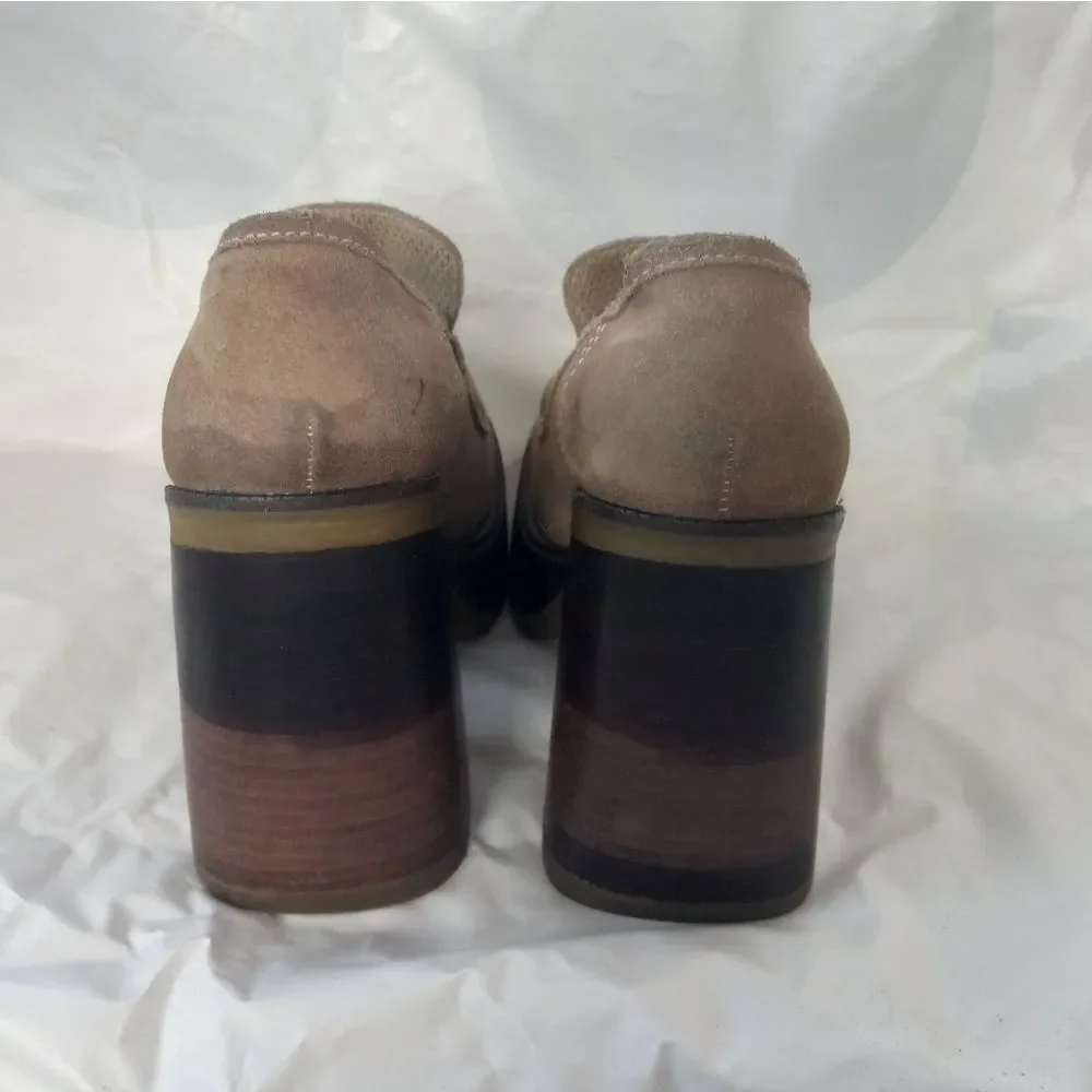 Vintage Bakers Shoes Chunky Block Heel Size 8 US